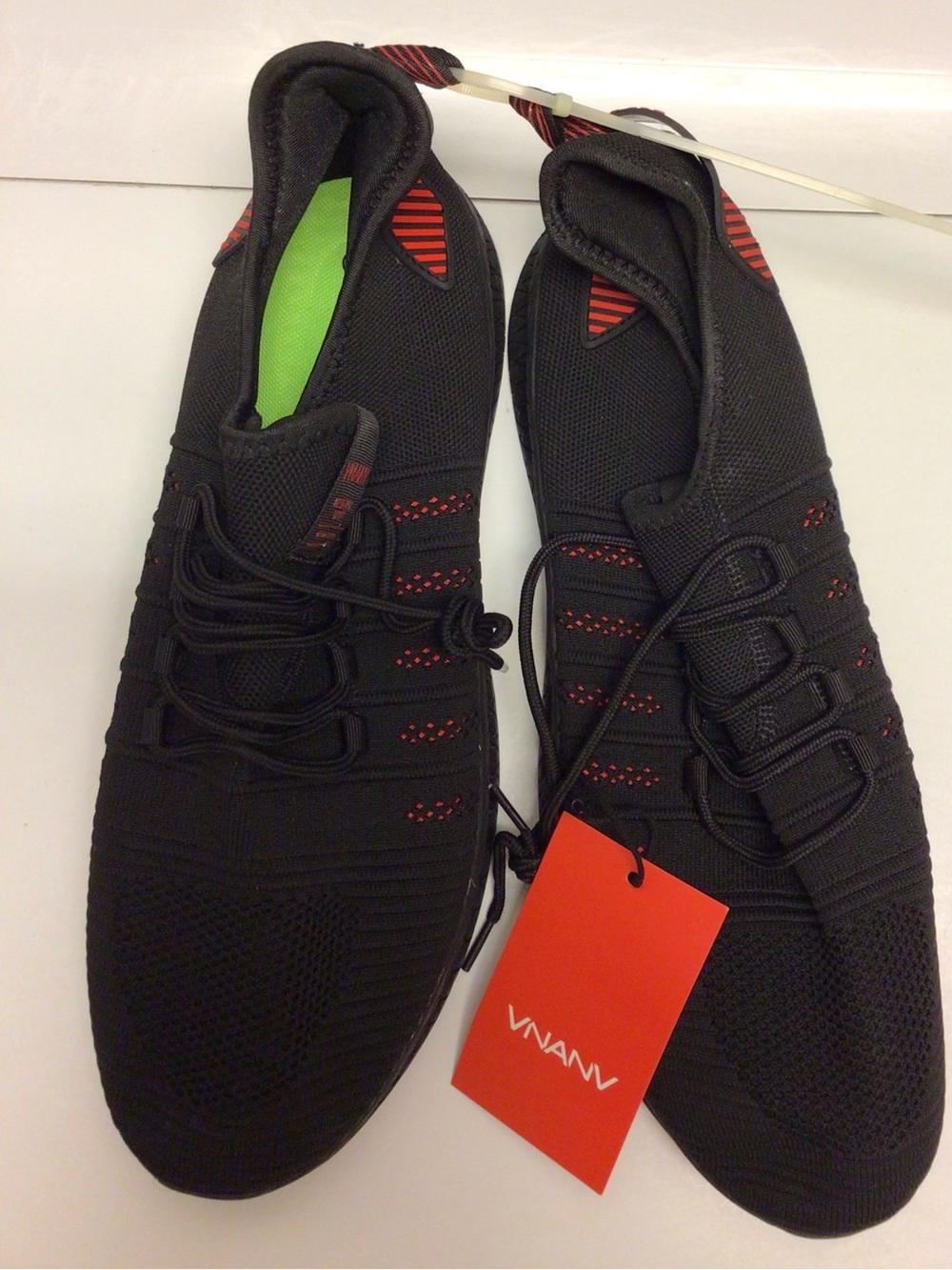 NWT VNANV Black Red Streetwear Fashion Sneakers - Men's Size 15 / EU 50